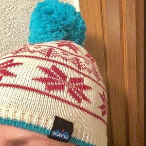 Kavu Nordic print merino wool beanie hat